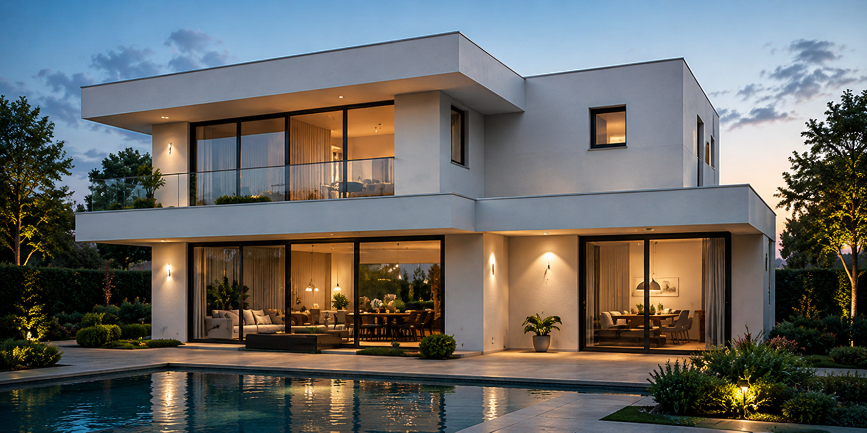 Vivienda moderna con sistema multisplit